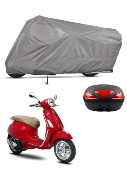 Vespa Primavera 150 için Çok Mevsimli Dış Etkenlere Karşı Motosiklet Brandası