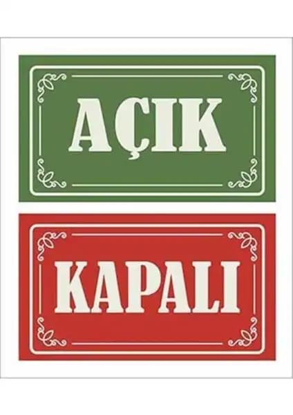 Vice 'Açık - Kapalı' Kapı ve Cam Levhası: Dayanıklı ve Estetik Çözüm Ürün Özellikleri ve Kullanım Alanları