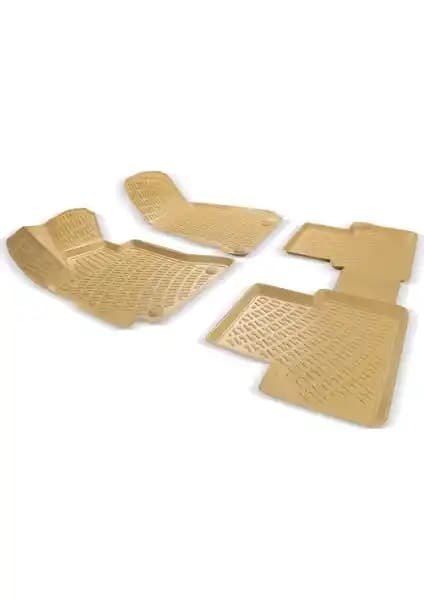 Volkswagen Jetta 2011 Sonrası Rizline BEJ 3D Havuzlu Paspaslar Kalite ve Koruma Sağlar