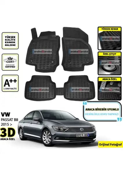 Volkswagen Passat B8 İçin Automix Wv Passat B8 3D Oto Paspas Seti Ürün İncelemesi ve Özellikleri