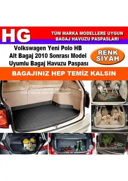 Volkswagen Yeni Polo HB İçin Otocontrol Dayanıklı ve Estetik Bagaj Paspası Ürünü