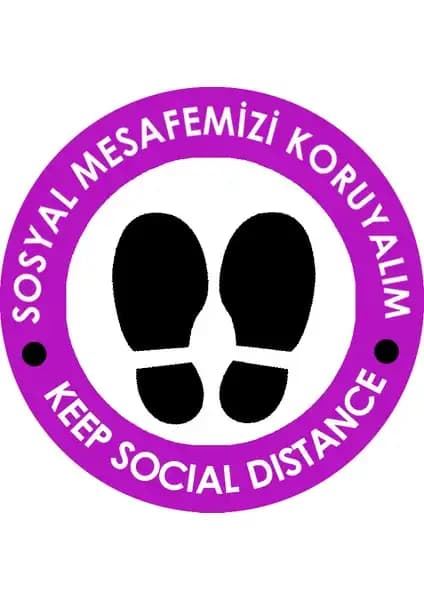 Weppe Sticker Sosyal Mesafe Zemin Uyarı: Güvenliği Artıran Modern ve Renkli Çözüm