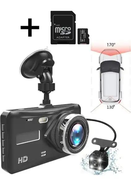 Wevolt MB-300 1296P Çift Kamera ve 4 inç IPS Dokunmatik Ekranlı Araç Kamerası Özellikleri