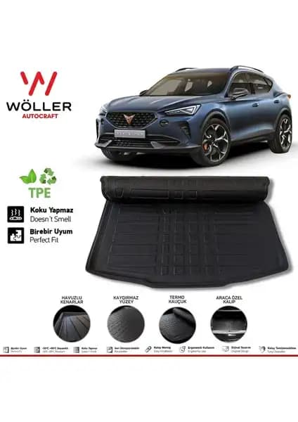 Wöller Cupra Formentor Bagaj Havuzu 2021 Sonrası Modeller İçin Esnek ve Dayanıklı Koruma Çözümü