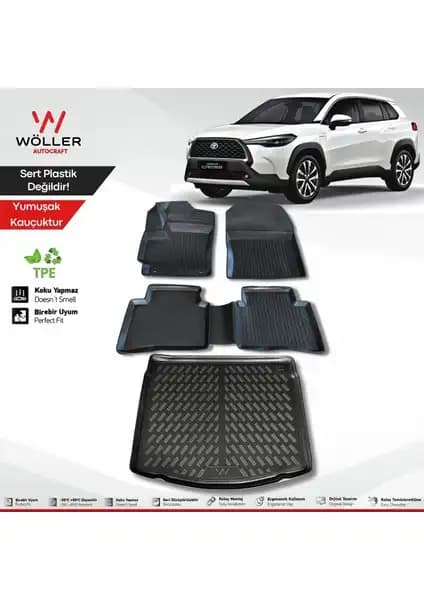Wöller Toyota Corolla Cross 2022 Sonrası İç ve Bagaj Koruma Paspas Seti Detayları