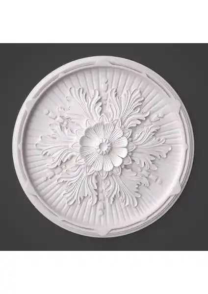 YEDİTEPEOSMANLI Linda Desenli Strafor Tavan Lamba Göbeği 40 cm Klasik ve Modern Dekorasyonlar İçin