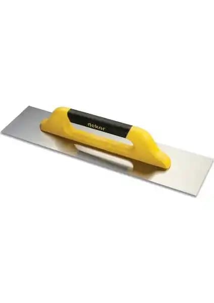 Yüksek Kaliteli Plastik Saplı Yay Çeliği Alçı Malası 50 Cm Profesyonel Kullanım İçin