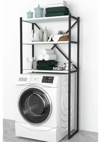 Banyo Düzenleme Çözümleri: Bofigo 3 Raflı Metal ve EVDEMO Çamaşır Makinesi Üstü Rafı Karşılaştırması