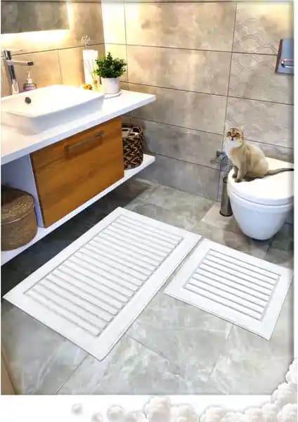 Cotton Crafty %100 Pamuk Dokuma ve El Tafting Banyo Paspas Setleri Karşılaştırması