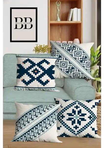 Ev Dekorasyonunu Zenginleştiren Çift Taraflı Dijital Baskılı ve Teddy Peluş Kırlent Kılıfları