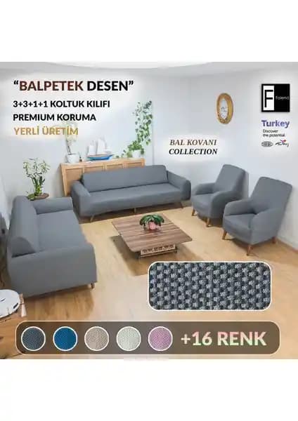 Faiend Marka Koyu-Gri ve Likrali Esnek 3 Kişilik Koltuk Kılıfı Karşılaştırması