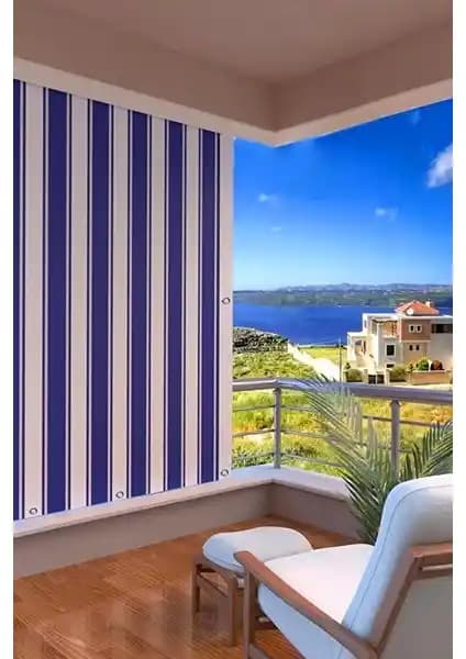 Setekshome Balkon Perdesi Karşılaştırması Mavi-Beyaz ve Siyah-Gri Modelleri