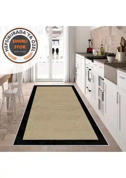 West Home Markasının Yıkanabilir ve Kaymaz Tabanlı Salon ve Mutfak Halıları