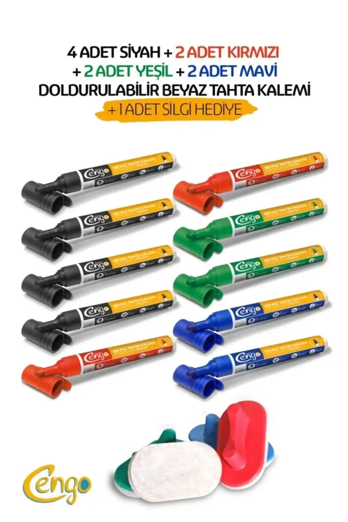 Cengo ve KRAF Doldurulabilir Beyaz Tahta Kalemleri Karşılaştırması