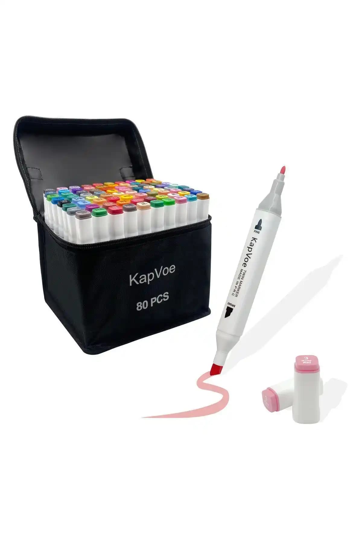 KAPVOE 80’li Çift Uçlu ve TOUCH SKETC 120'li Marker Kalem Setleri Karşılaştırması