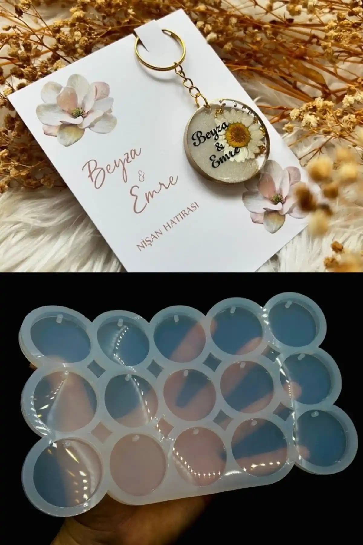 Aj Resincraft Epoksi Silikon Kalıp Seti 15'li Yuvarlak Anahtarlık Kalıbı Detaylı İnceleme