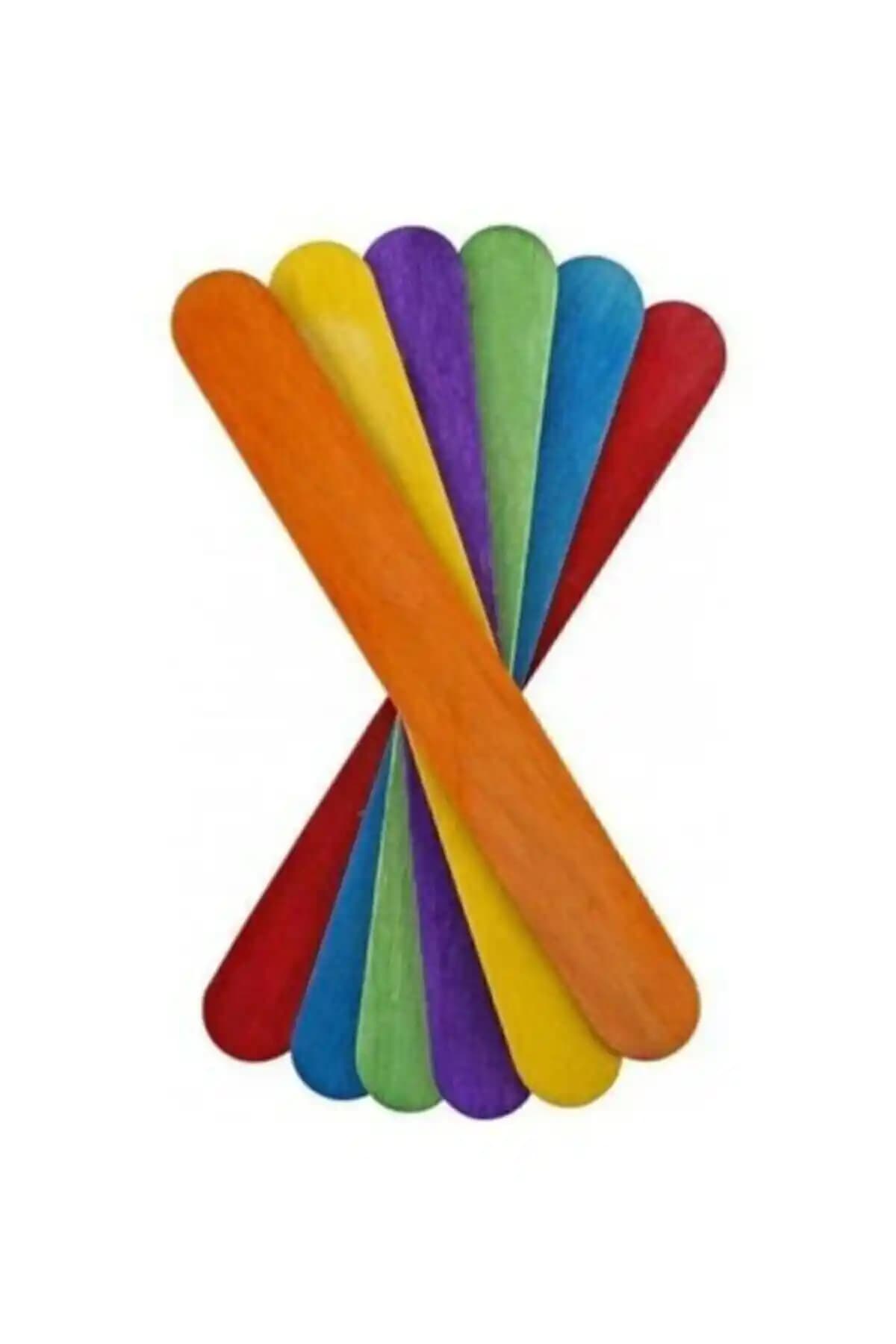 Brons Bons Renkli Ahşap Çubuk El İşi Seti Yaratıcılığı Destekler ve Eğlenceli Aktiviteler Sunar