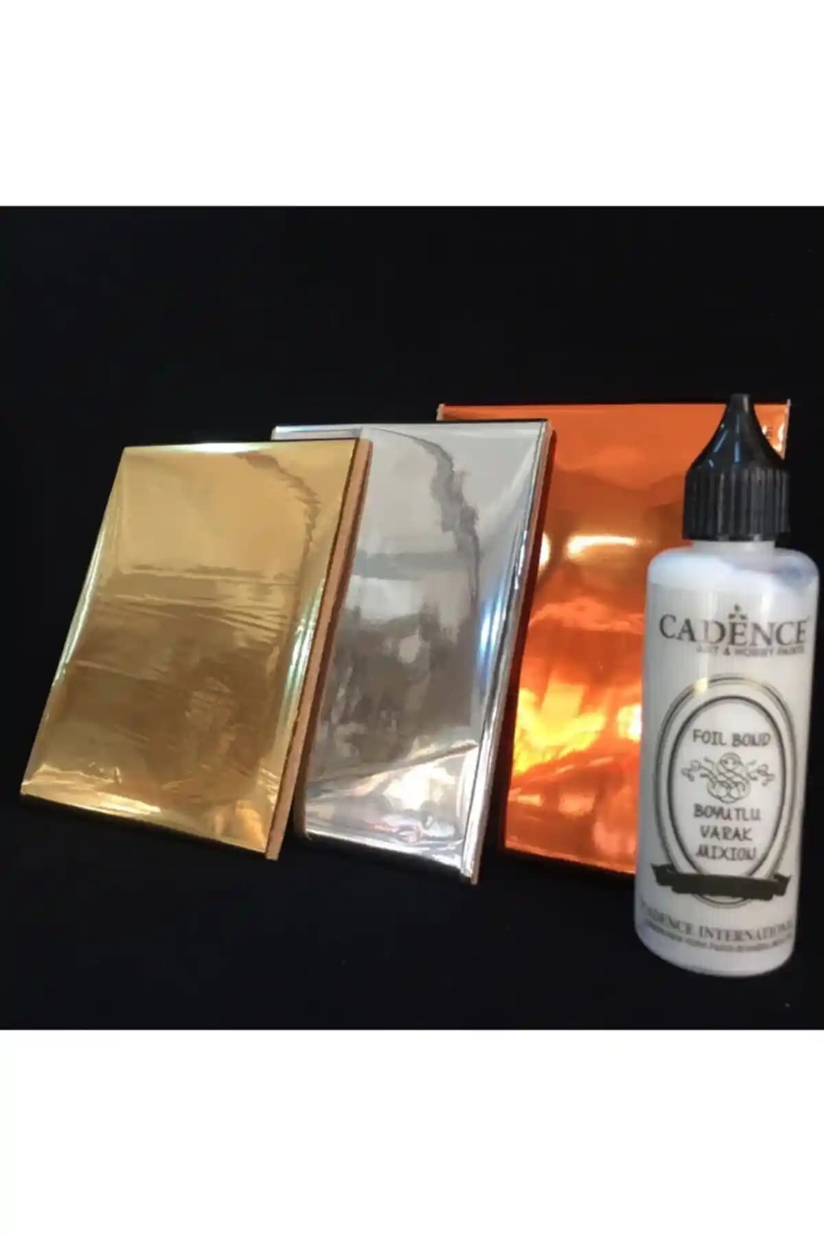 Cadence 4'lü Boyutlu Varak Seti Renkli ve Çok Amaçlı Sanat Malzemeleri