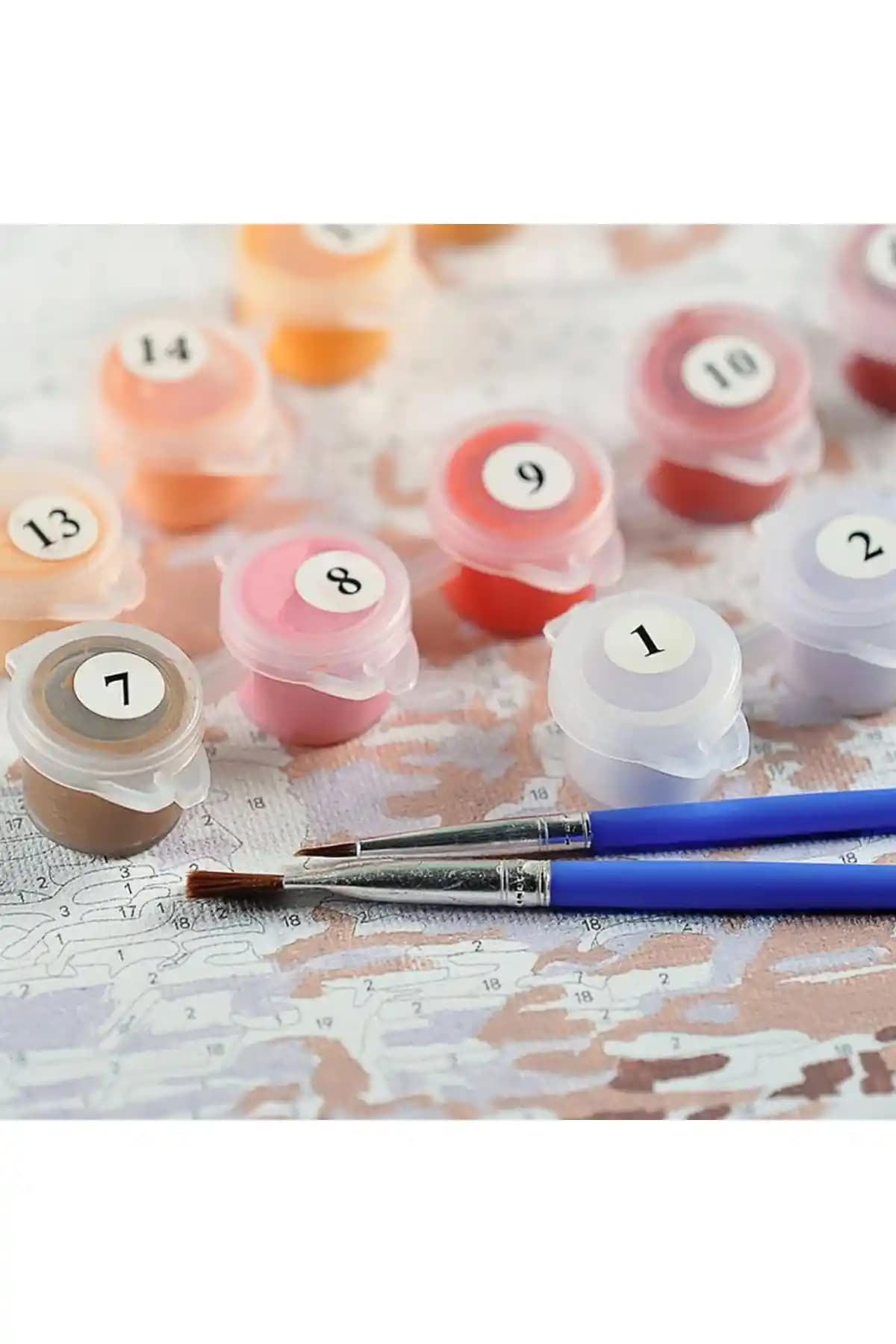 CARMEN Sayılarla Boyama Seti Yüksek Kaliteli Renkli Boya ve Yedek Set ile Sanat Deneyimi