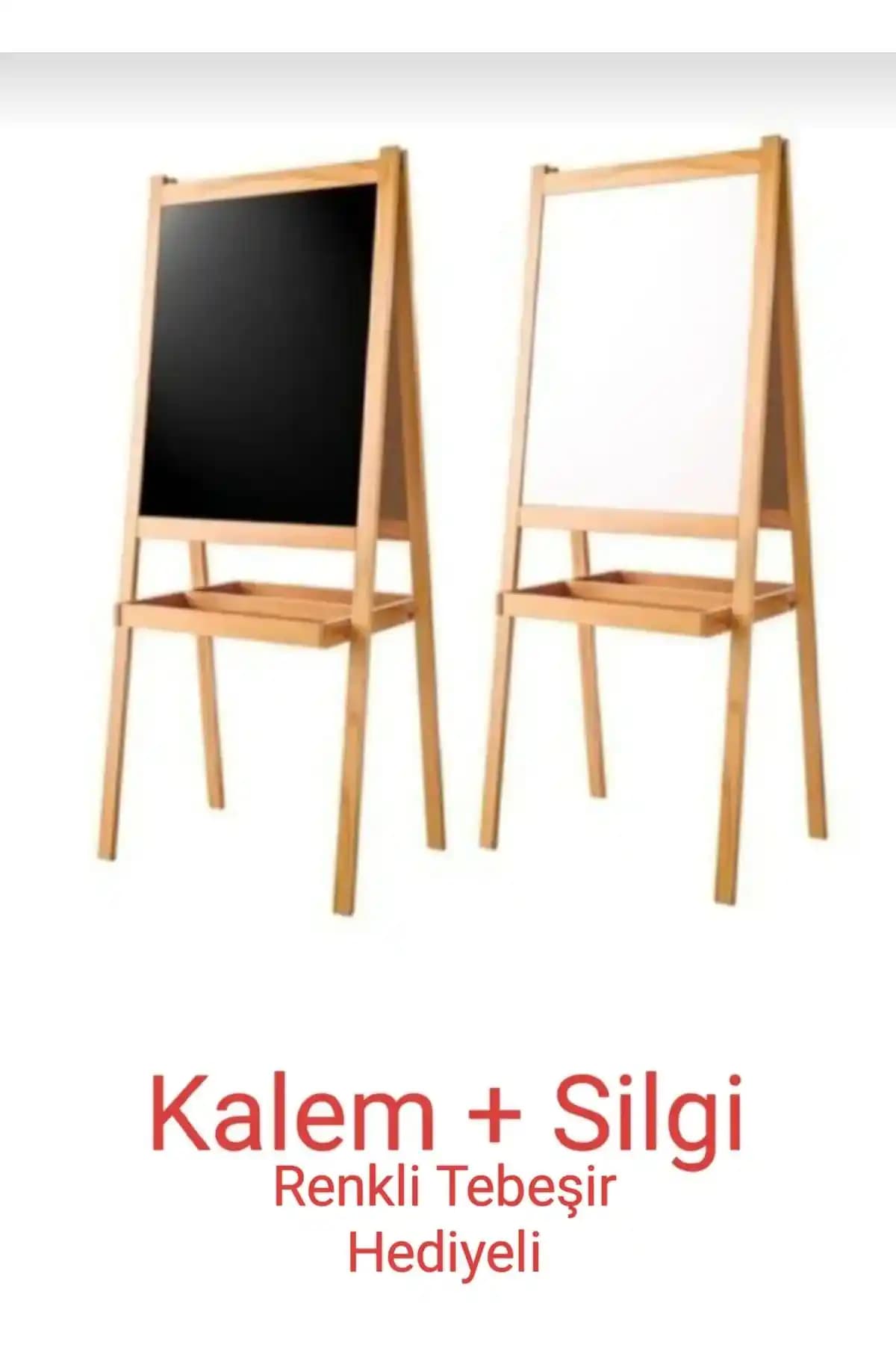 Çocuklar İçin Dayanıklı Çift Taraflı Ahşap Yazı Tahtası Türkiye Menşeli