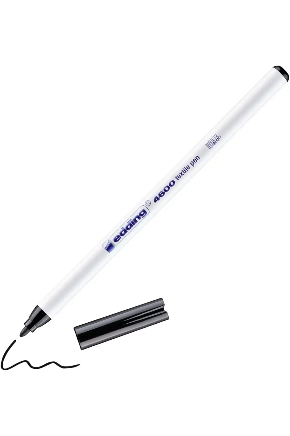 Edding 4600 Tekstil Kalemi 1.0mm Siyah Kumaş Boyama ve Onarım İçin Profesyonel Çözüm