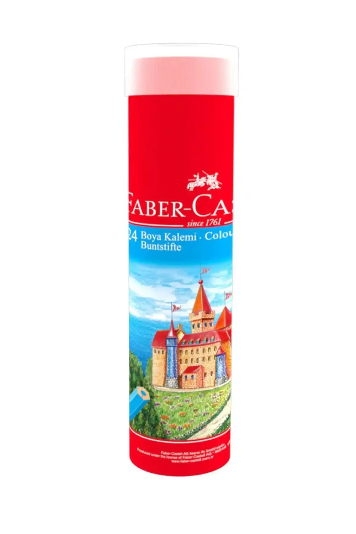 Faber Castell Kuru Boya Kalemi Seti 24 Renk ve Kalemtraş Hediye ile Güzel Çizimler