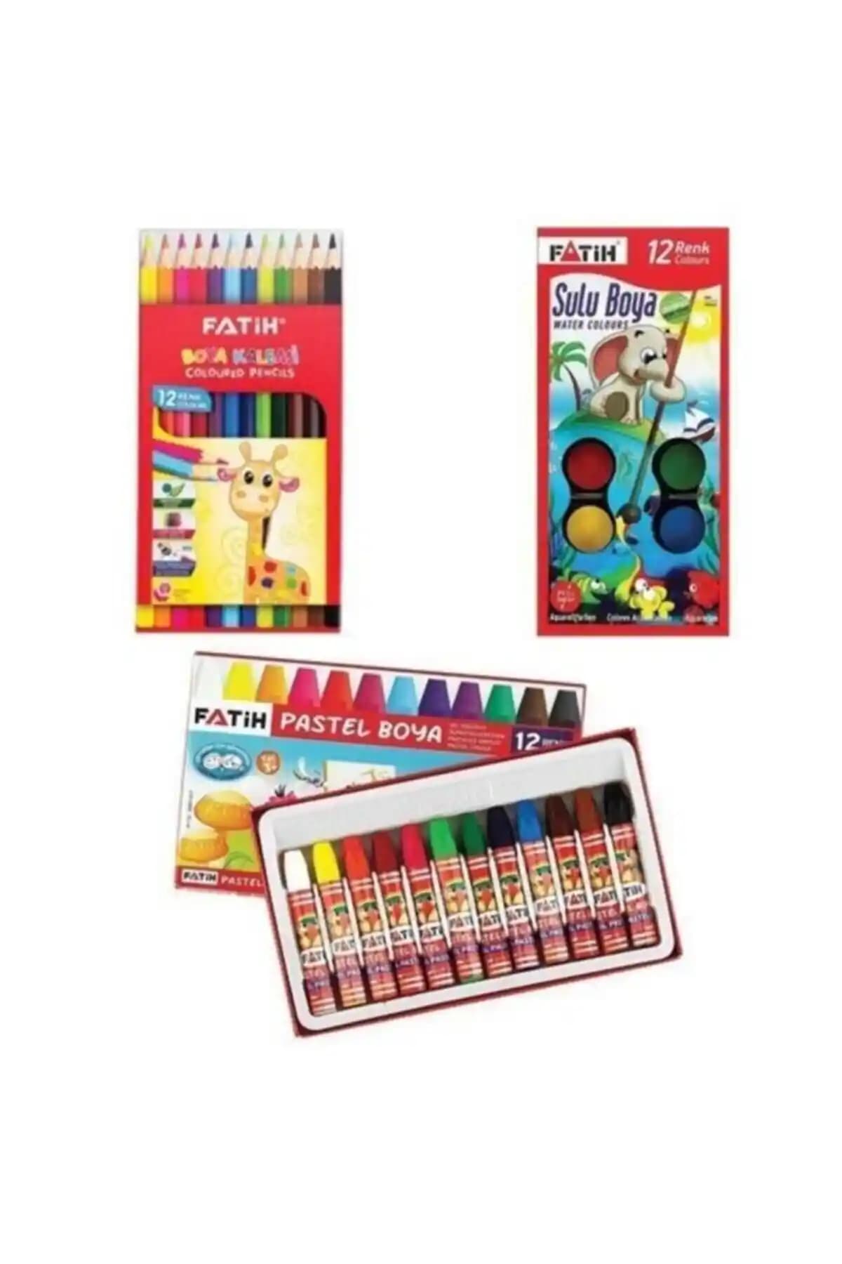 Fatih Okul 3'lü Boya Seti: Çok Yönlü ve Güvenilir Sanat Malzemeleri Ürün Tanıtımı