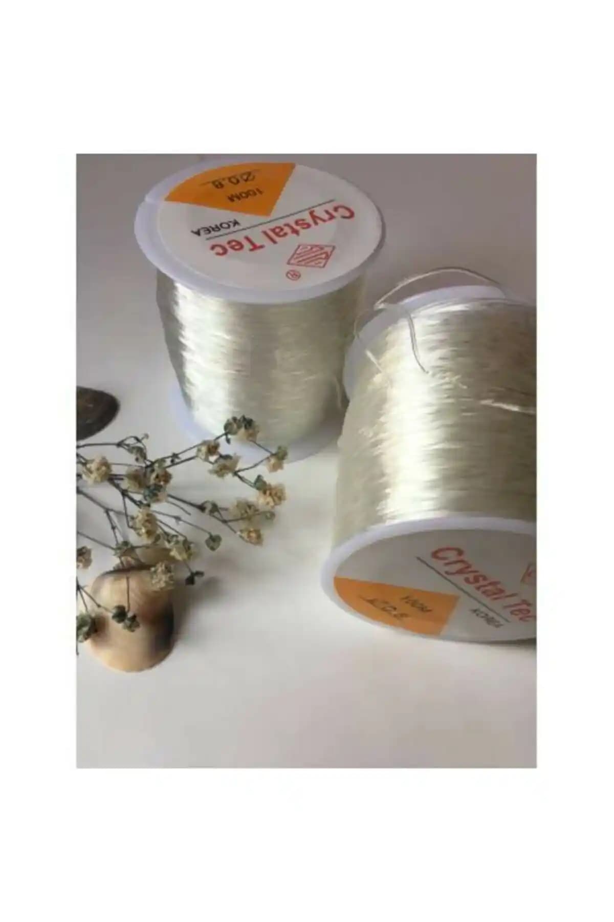 Genel Markalar 100 Metre Silikonlu Esnek Lastik Misina Balıkçılık ve El İşi Projeleri İçin