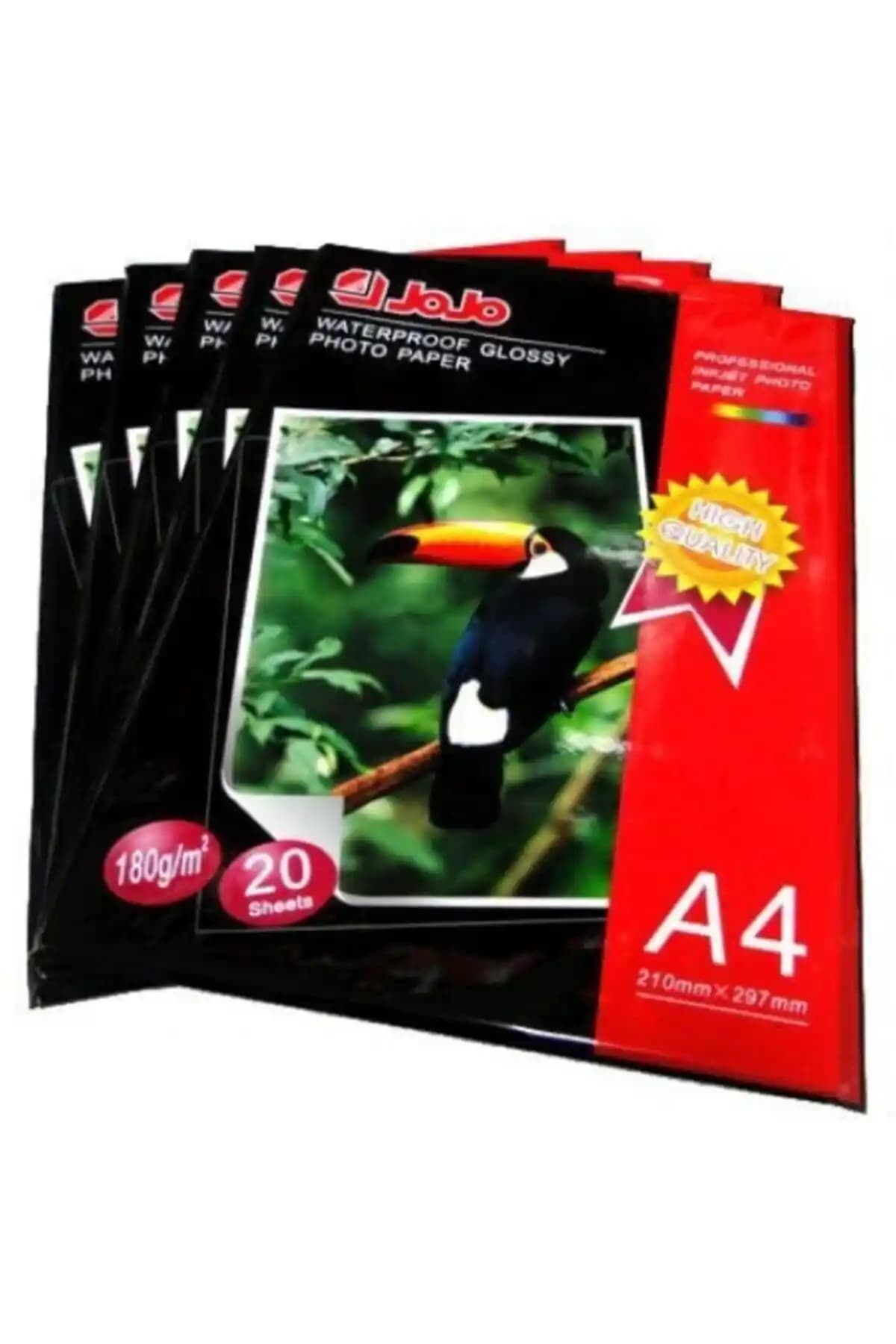 Hobialem 20 Adet A4 Fotoğraf Kağıdı 180g Parlak Yüzey Profesyonel ve Hobi Kullanımı