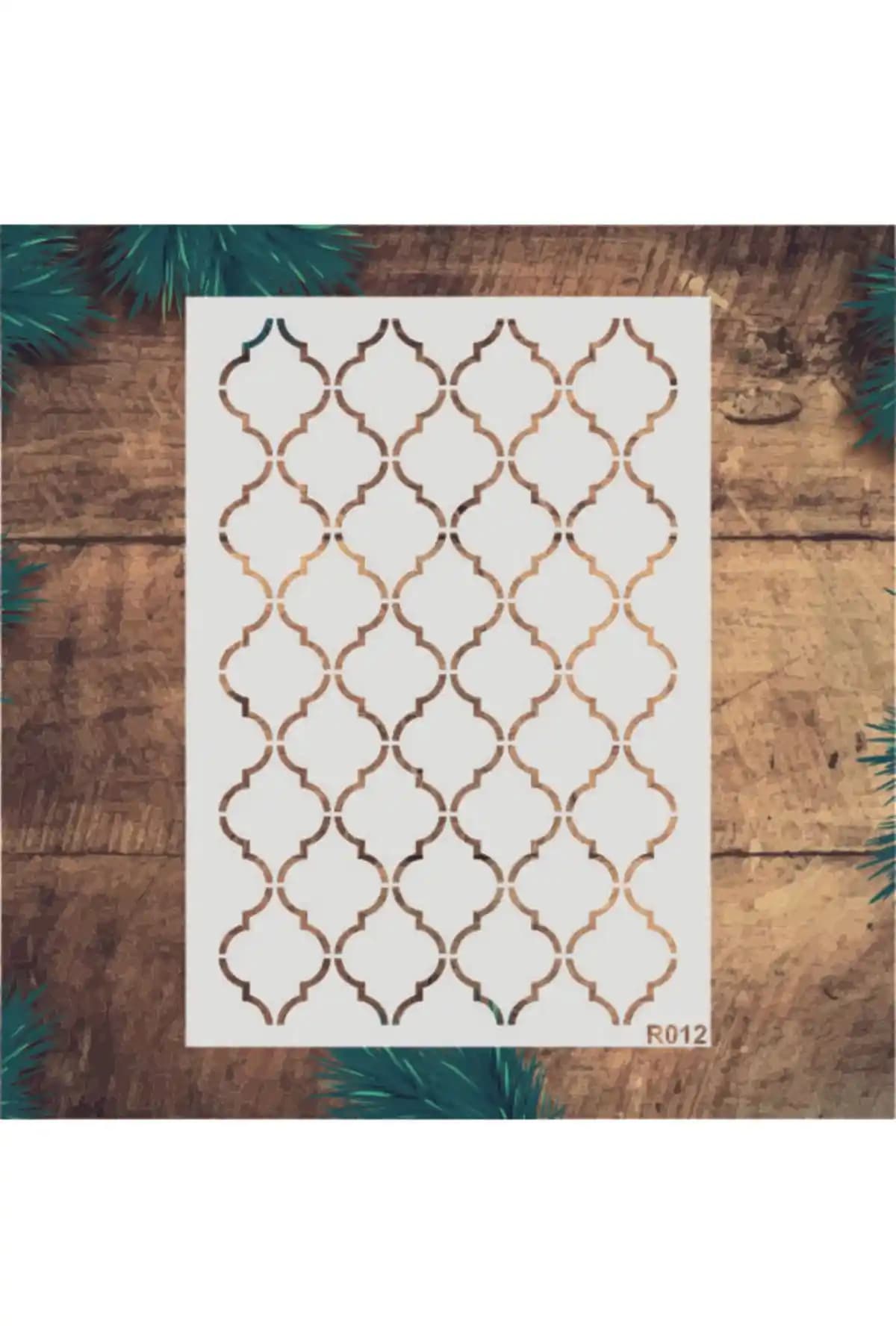 İç Mekan Dekorasyonunu Yenilemek İçin Yüksek Kaliteli Stencil Tasarım Şablonu