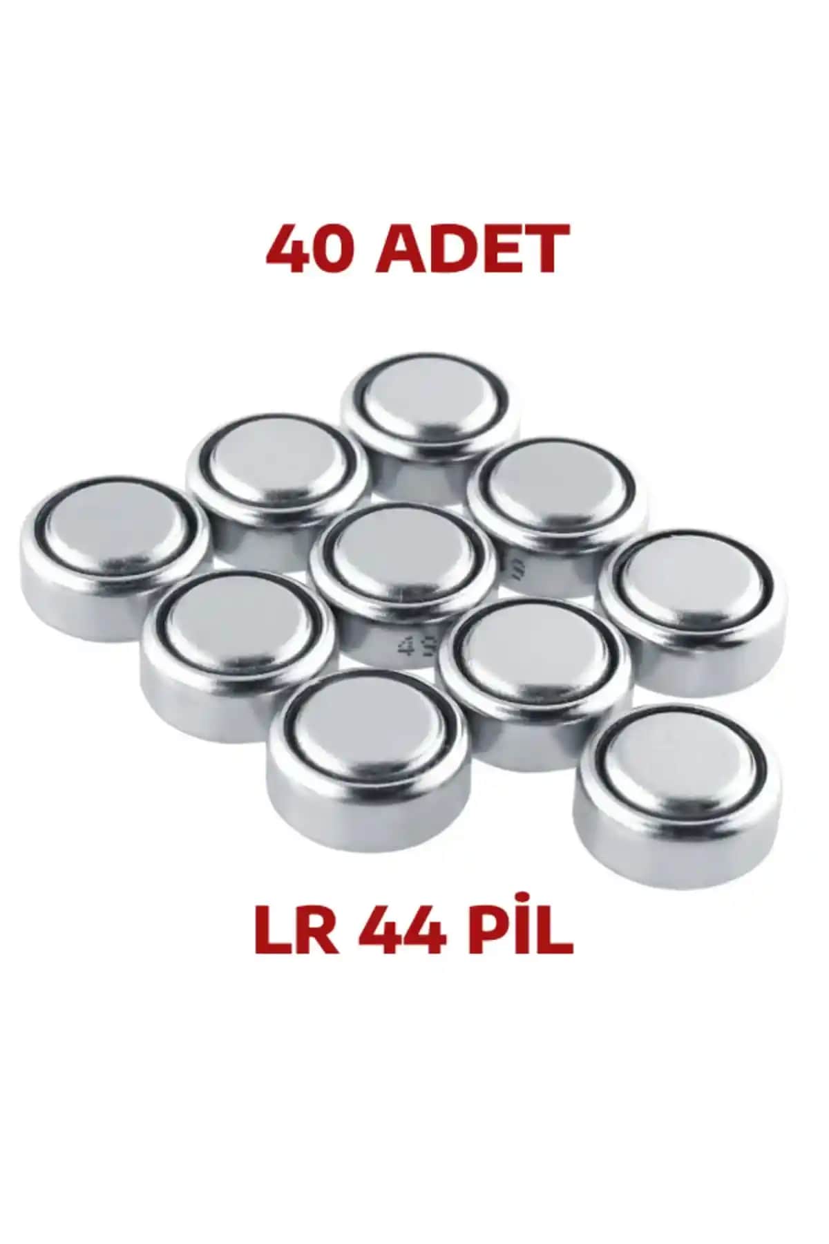 Nistabolje 40 Adet AG13 LR44 357A Düğme Pil Yüksek Performans ve Uzun Ömür İçin