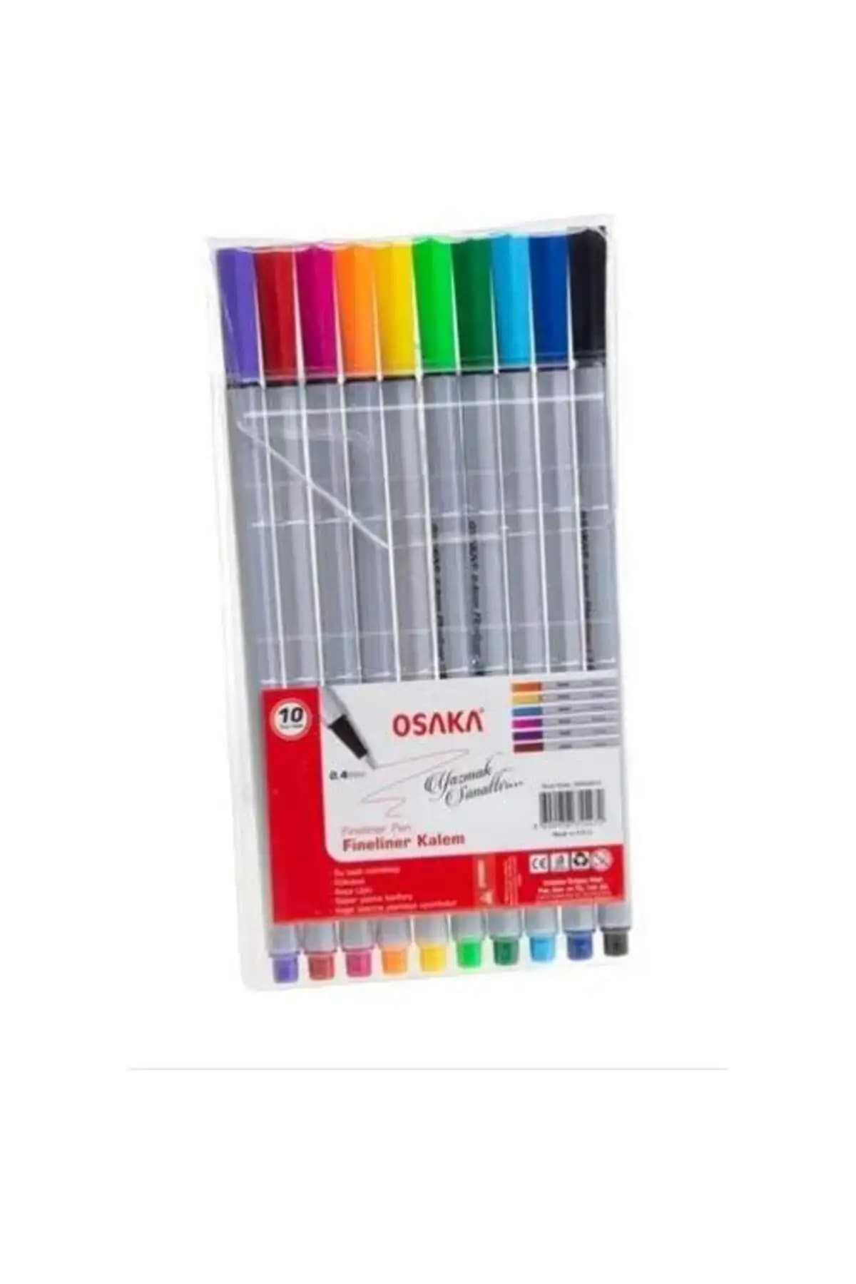 Osaka Fineliner Kalem Seti 10 Adet Renkli ve Şık Yazım Çözümü