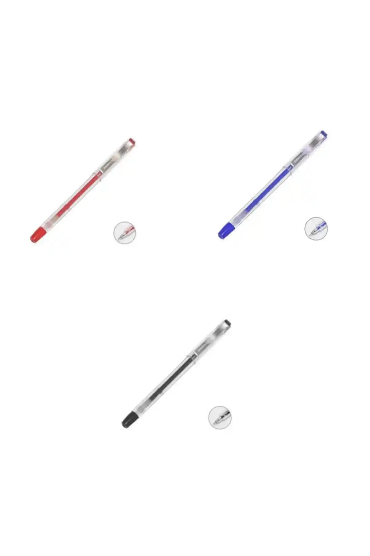 Pensan My King Jel Kalem Seti 3'lü Çok Renkli Ofis ve Kişisel Kullanım Kalemi