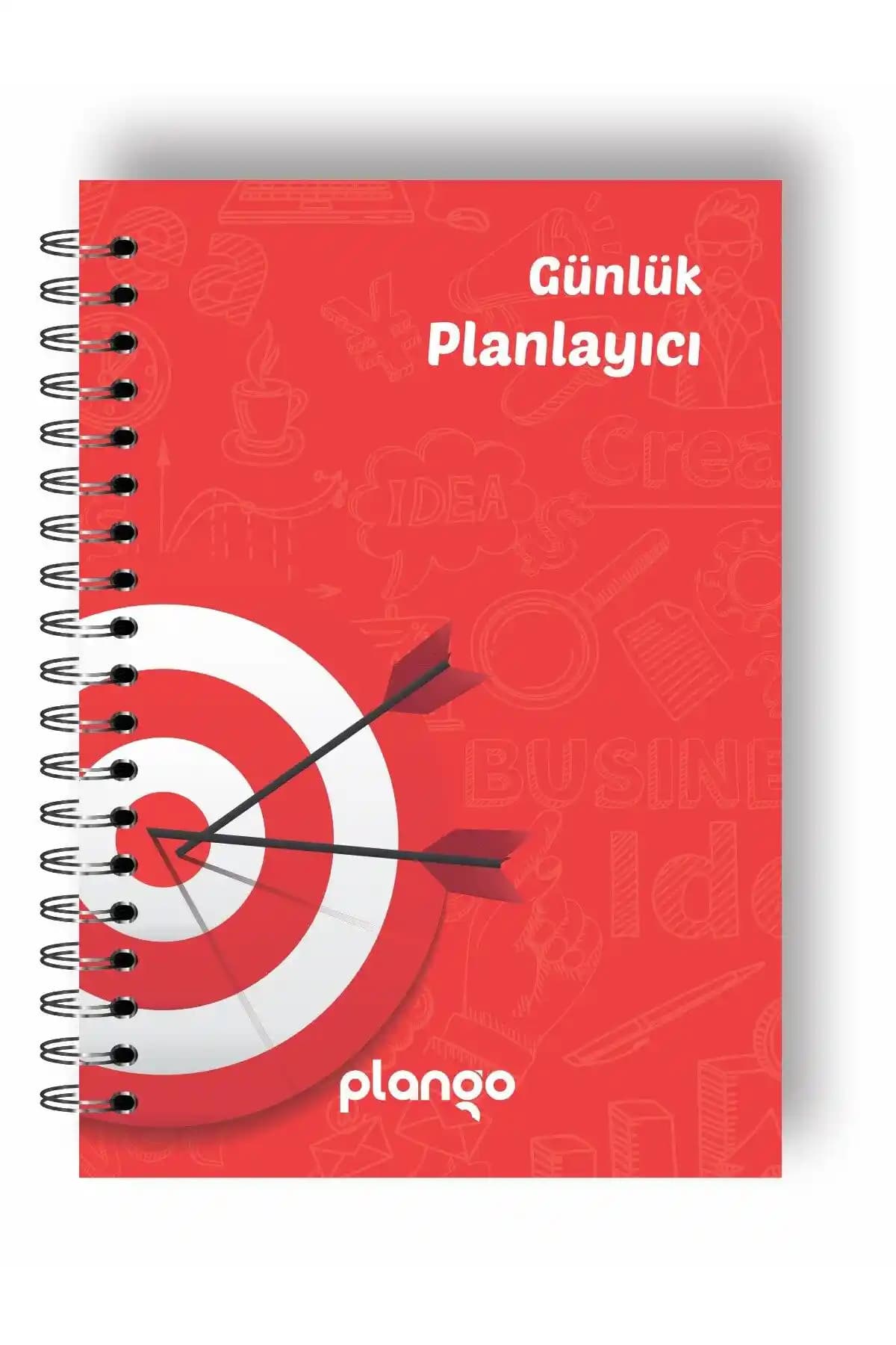 Plango Kırmızı Hedef Günlük Planlayıcı Defteriyle Günlük Organizasyonunuzu Kolaylaştırın