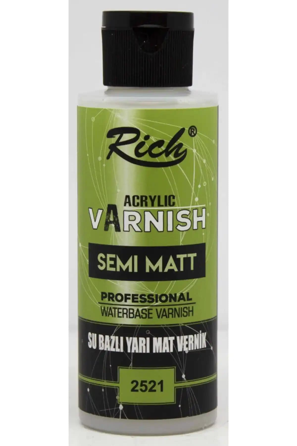 Rich 2521 Su Bazlı Vernik: Ortaokul ve Sanat Projeleri İçin Yüksek Performanslı Koruyucu Boya