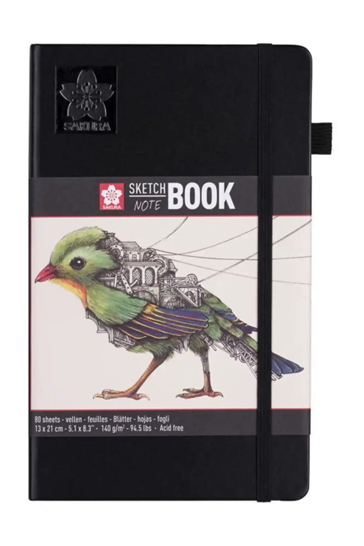 Sakura Eskiz Defteri 140g 80 Yaprak Çizim ve Yaratıcı Çalışmalar İçin Uygun