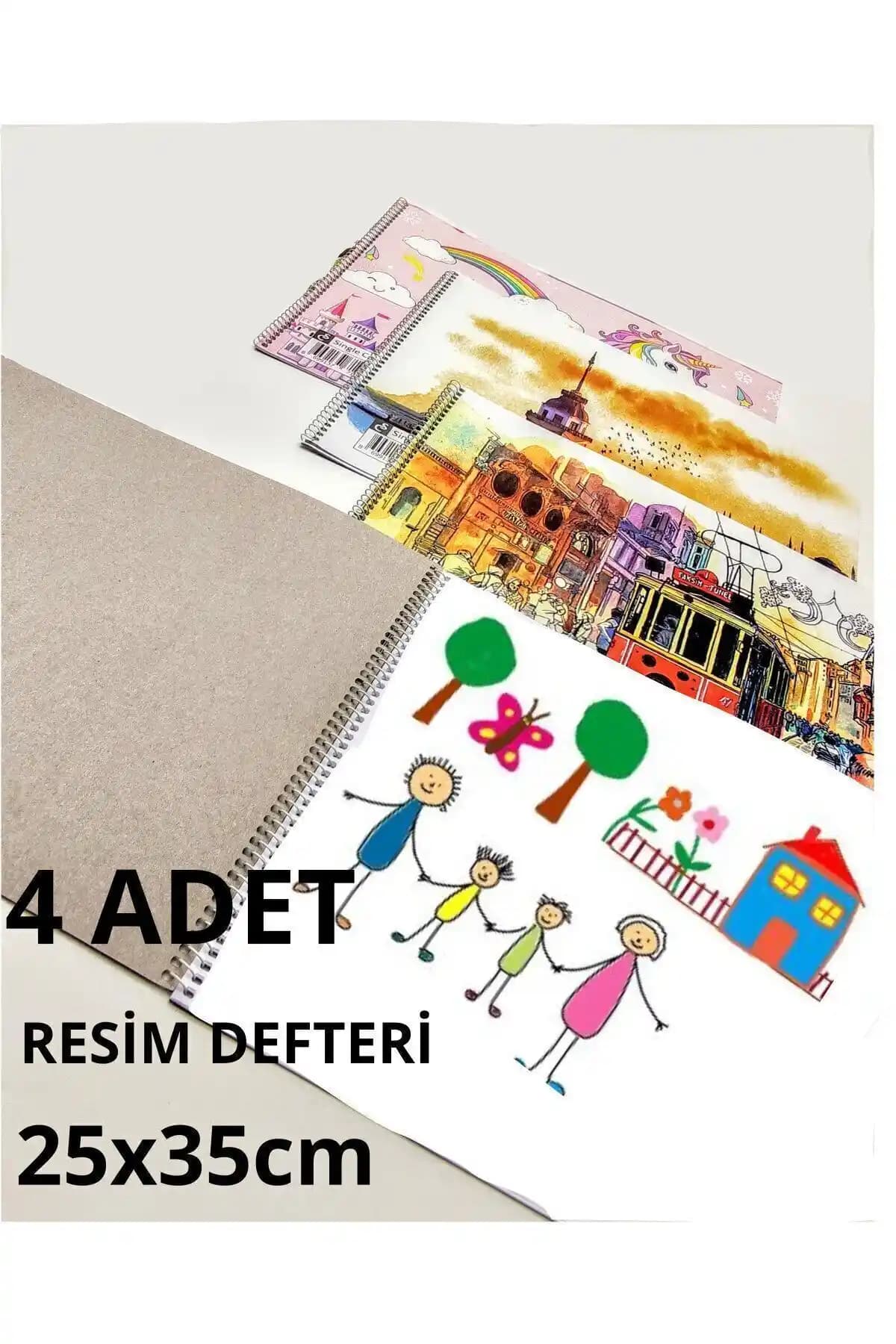 Schmülzer 4 Adet Resim Defteri Seti: Yaratıcı Çalışmalar İçin Dayanıklı ve Pratik Tasarım