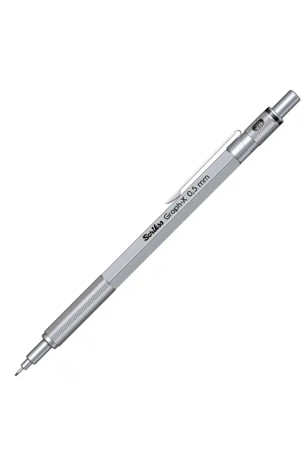 Scrikss Graph-x Metal 0.5mm Versatil Kalem: Dayanıklı ve Şık Profesyonel Çizim ve Yazım Kalemi