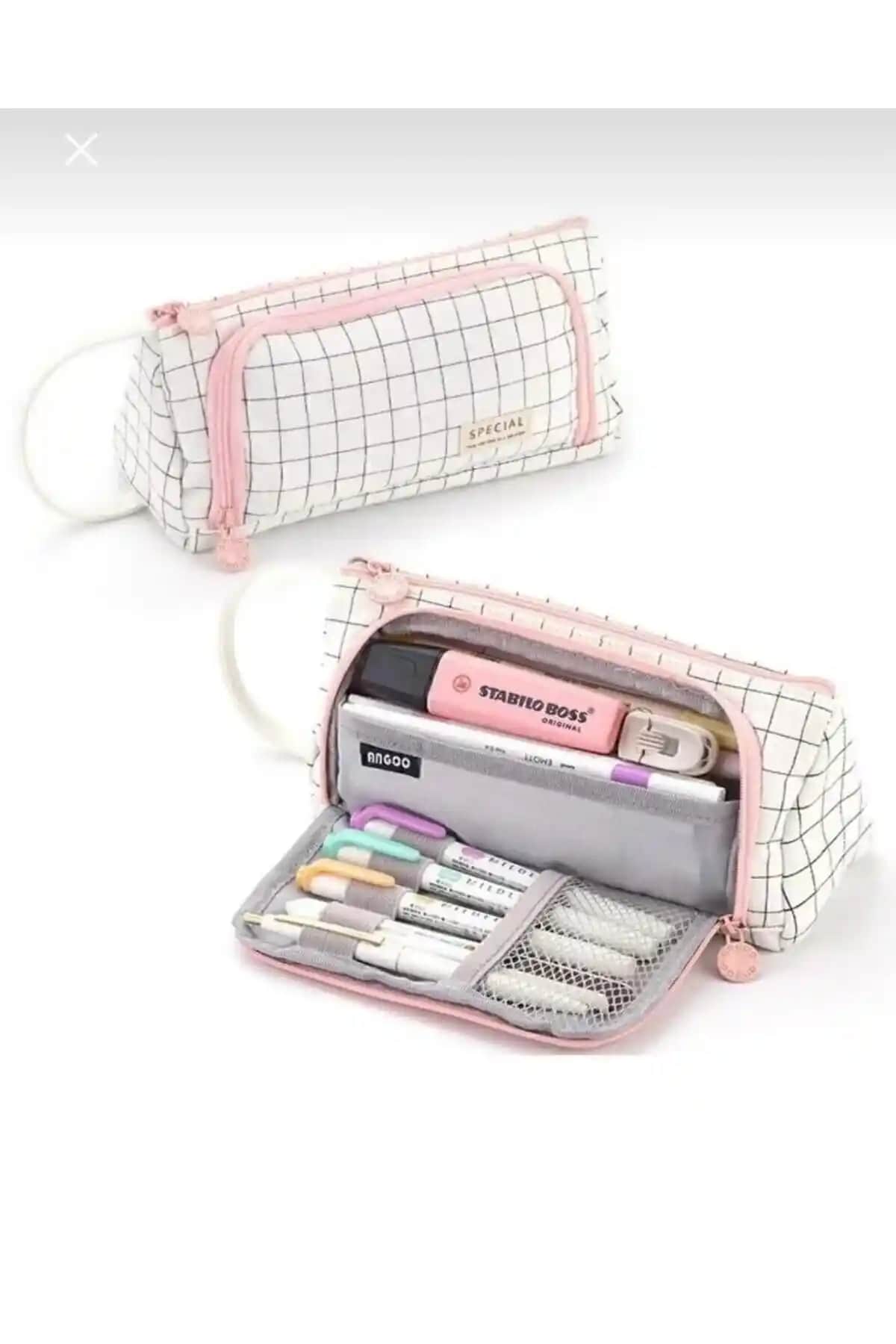 SYNOPE Kalemlik ve Kozmetik Çantası: Şık ve Çok Yönlü Tasarım ile Günlük Kullanım İçin Uygun