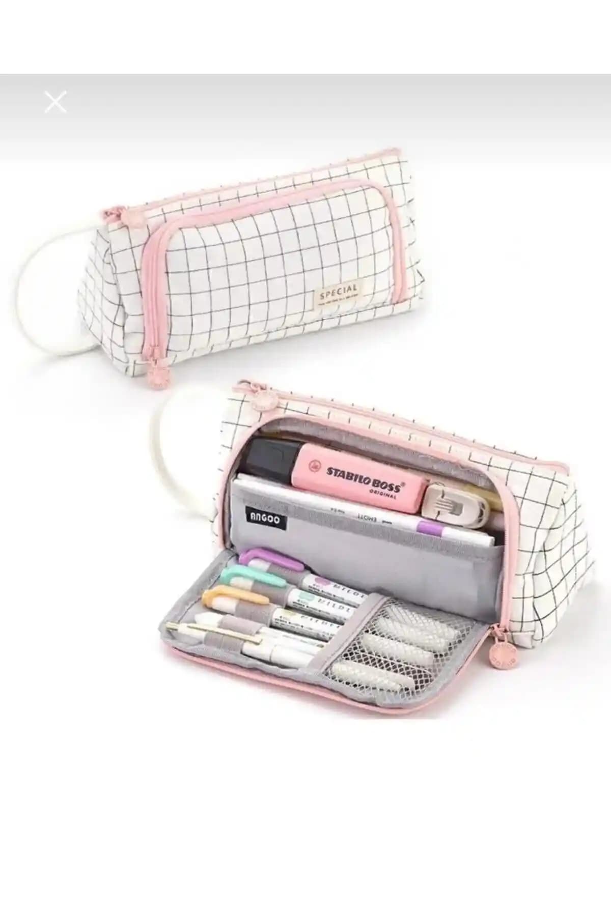 SYNOPE Kalemlik ve Kozmetik Çantası: Şık ve Çok Yönlü Tasarım ile Günlük Kullanım İçin Uygun