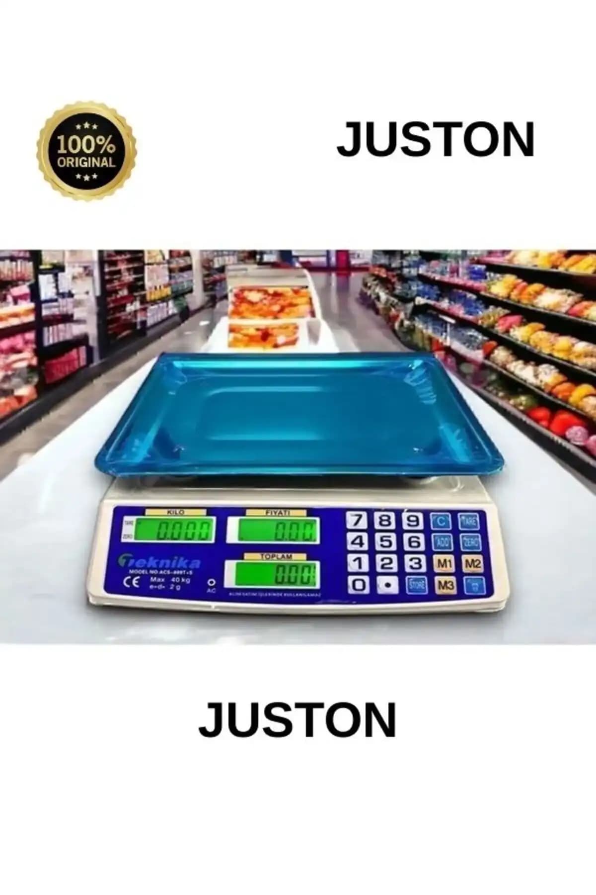 Türkiye Menşeli 40 Kg Kapasiteli Dijital Market ve Kasap Tartısı Güvenilirlik ve Dayanıklılık