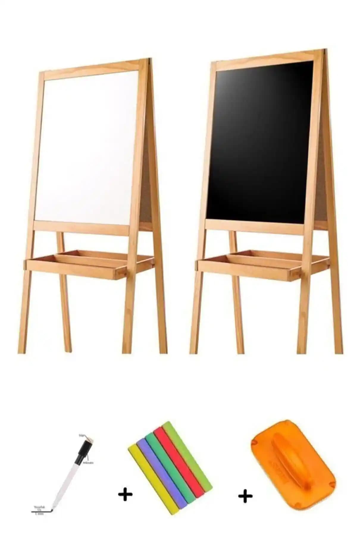 Yıl<dı>rım's Home Çift Taraflı Ahşap Çocuk Yazı Tahtası Fonksiyonellik ve Tasarımın Buluşması