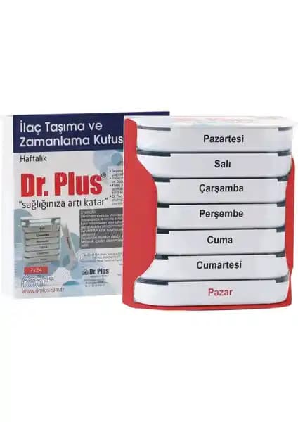 Dr. Plus İlaç Taşıma ve Zamanlama Kutusu: Haftalık 4 Bölmeli Güvenli Doz Planlayıcı