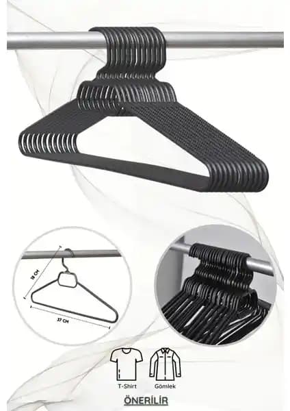 Olgun Home 12 Adet Siyah Plastik Elbise Askısı Seti İnceleme ve Kullanım Özellikleri