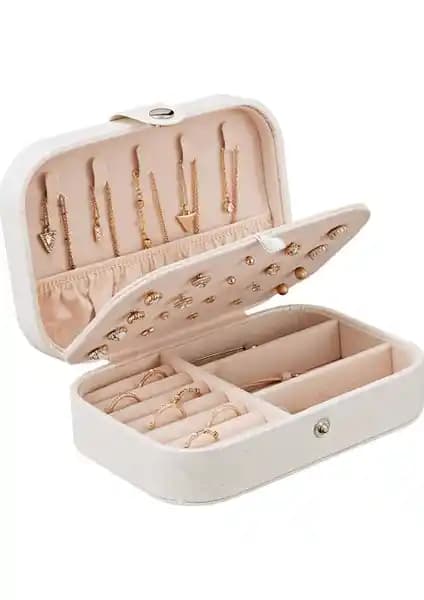 Yongtai Kewendashiye Mini Takı Kutusu Beyaz: Şık ve Çok Yönlü Saklama Çözümü