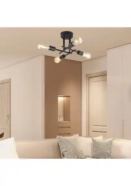 Apliqa Glam 4 Lü Modern Plafonyer ve Apliqa Lema 4Lü Siyah Modern Avize Karşılaştırması