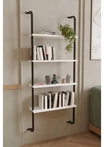 Bofigo 4 Raflı Duvara Monte Kitaplık ve Sensa Metal Kitaplık Karşılaştırması