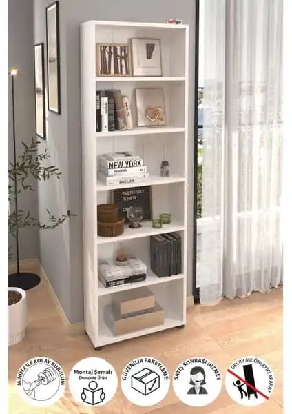 Bofigo 6 Raflı ve Wood House Eftelya Kitaplıkları Karşılaştırması