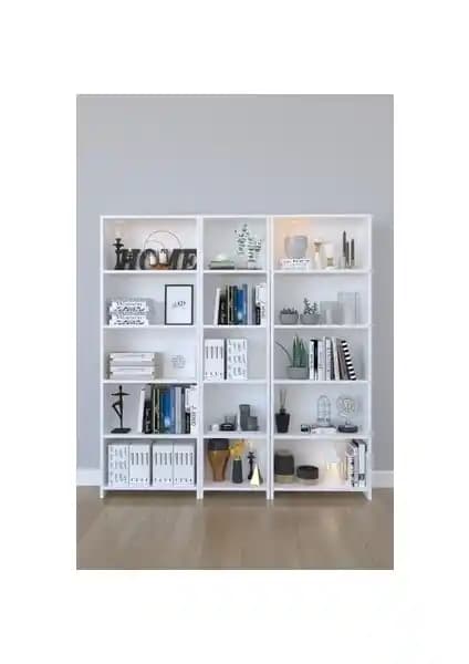 KZY Geniş Kitaplık ve Peka 5 Raflı Modern Kitaplık Karşılaştırması