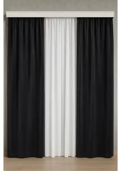 Miabella Home Kadife Fon Perde ve Taç Antrasit Blackout Perde Karşılaştırması ve Özellikleri